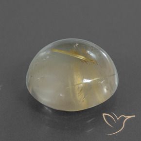 Quartz rutile Marron doré très clair naturelle Tour, 8.60 ct, Transparent