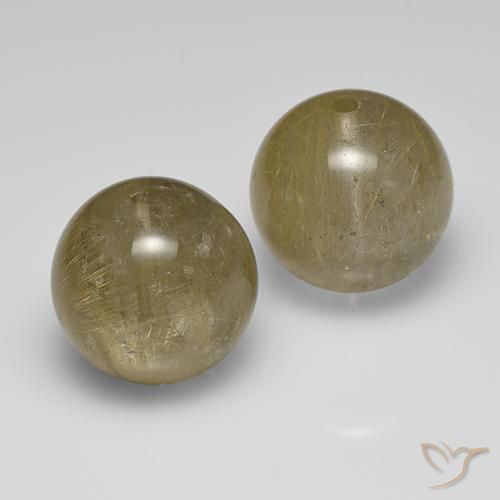 Shop natural 43.02ct Jaune moyen Quartz rutile gems, Sphère / Boule, from Inde at GemSelect. In stock, global shipping!