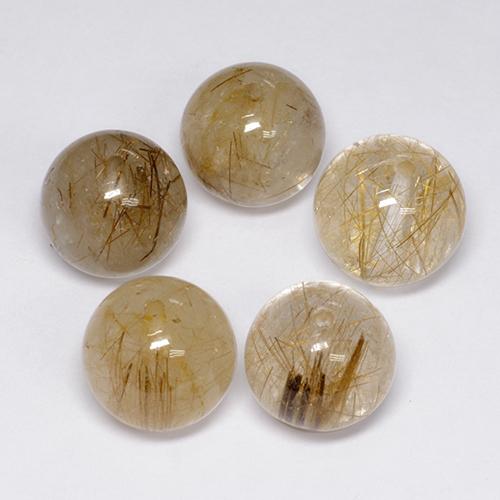 Achetez naturel 35.51ct Multicolore Quartz Rutile gems, Sphère / Boule, En provenance Inde chez GemSelect. En stock, livraison internationale!
