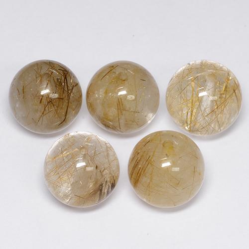 Achetez naturel 35.51ct Multicolore Quartz Rutile gems, Sphère / Boule, En provenance Inde chez GemSelect. En stock, livraison internationale!