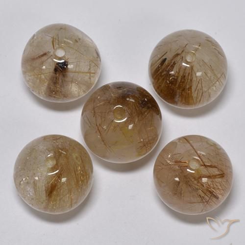 Shop natural 25.32ct Brun doré léger Quartz rutile gems, Sphère / Boule, from Inde at GemSelect. In stock, global shipping!