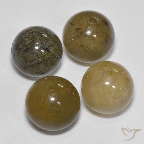 Shop natural 17.91ct Brun Quartz rutile gems, Sphère / Boule, from Inde at GemSelect. In stock, global shipping!