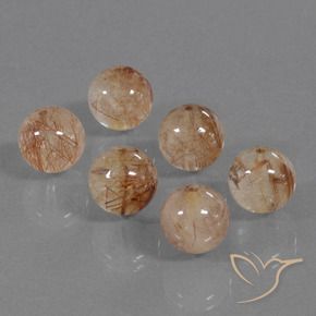 Shop natural 33.23ct Doré-pêche Quartz rutile gems, Sphère / Boule, from Inde at GemSelect. In stock, global shipping!