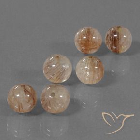 Shop natural 30.93ct Pêche moyen Quartz rutile gems, Sphère / Boule, from Inde at GemSelect. In stock, global shipping!