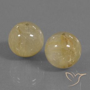 Shop natural 33.97ct Jaune terreux Quartz rutile gems, Sphère / Boule, from Inde at GemSelect. In stock, global shipping!