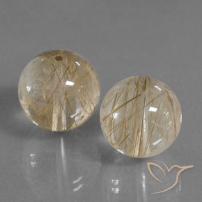 Shop natural 33.38ct Marron chaud Quartz rutile gems, Sphère / Boule, from Inde at GemSelect. In stock, global shipping!