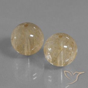 Shop natural 23.25ct Marron doré très clair Quartz rutile gems, Sphère / Boule, from Inde at GemSelect. In stock, global shipping!