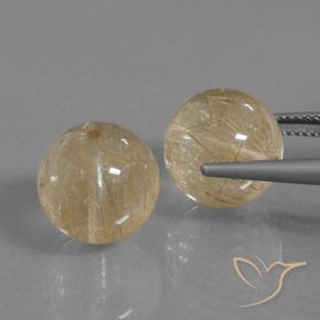 Shop natural 23.25ct Marron doré très clair Quartz rutile gems, Sphère / Boule, from Inde at GemSelect. In stock, global shipping!