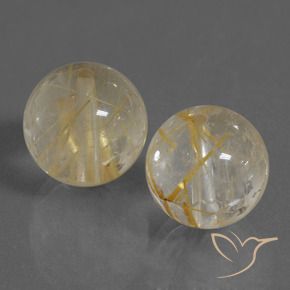 Shop natural 19.32ct Jaune doré Quartz rutile gems, Sphère / Boule, from Inde at GemSelect. In stock, global shipping!