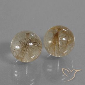 Shop natural 20.78ct Bois marron très clair Quartz rutile gems, Sphère / Boule, from Inde at GemSelect. In stock, global shipping!