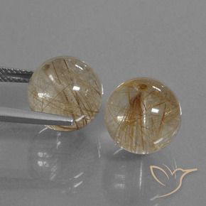 Shop natural 20.78ct Bois marron très clair Quartz rutile gems, Sphère / Boule, from Inde at GemSelect. In stock, global shipping!