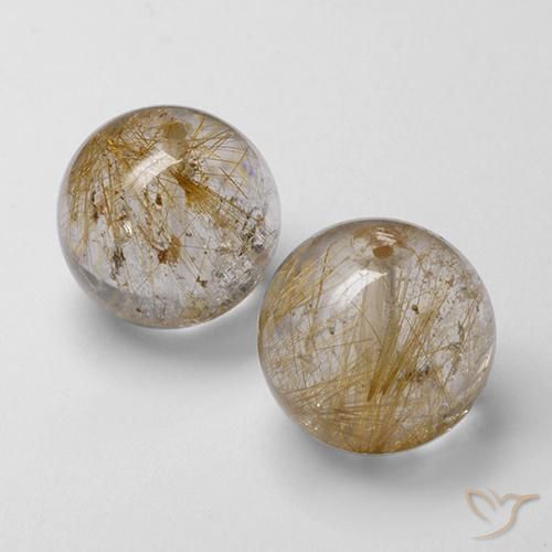 Shop natural 27.14ct Marron chaud Quartz rutile gems, Sphère / Boule, from Inde at GemSelect. In stock, global shipping!