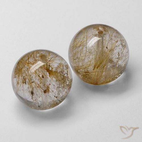 Shop natural 27.14ct Marron chaud Quartz rutile gems, Sphère / Boule, from Inde at GemSelect. In stock, global shipping!