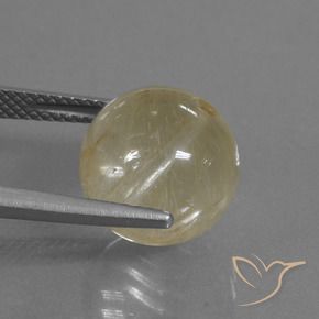 Quartz rutile Jaune clair naturelle Sphère / Boule, 10.33 ct, Transparent
