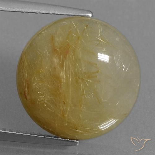 8.58ct Naturel Marron doré très clair Quartz rutile, Tour, Translucide
