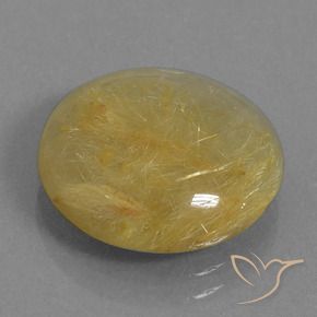 Quartz rutile Marron doré très clair naturelle Tour, 8.58 ct, Translucide