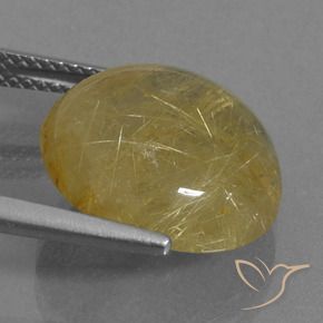 Quartz rutile Marron doré très clair naturelle Tour, 9.34 ct, Transparent