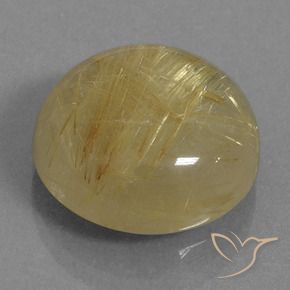 Quartz rutile Marron doré très clair naturelle Tour, 12.19 ct, Transparent