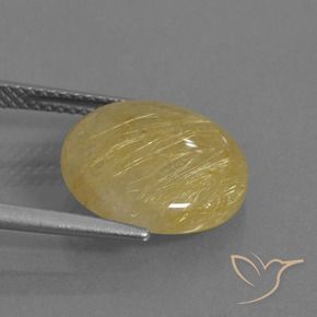 Quartz rutile Jaune doré naturelle Tour, 5.28 ct, Translucide