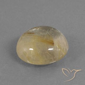 Quartz rutile Jaune doré naturelle Tour, 8.76 ct, Transparent