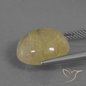 Quartz rutile Jaune Toscane naturelle Tour, 9.58 ct, Transparent