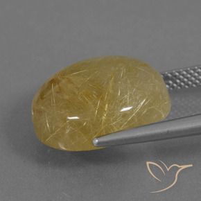 Quartz rutile Or moyen naturelle Tour, 12.46 ct, Translucide