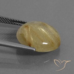 Quartz rutile Jaune moyen naturelle Tour, 7.53 ct, Transparent