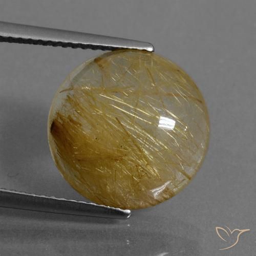 7.70ct Naturel Or Quartz rutile, Tour, Transparent