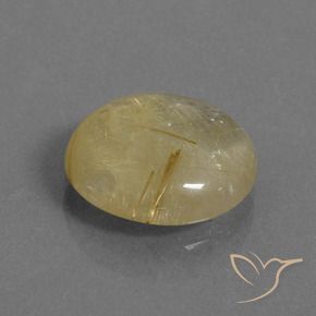 Quartz rutile Marron doré très clair naturelle Tour, 7.33 ct, Transparent