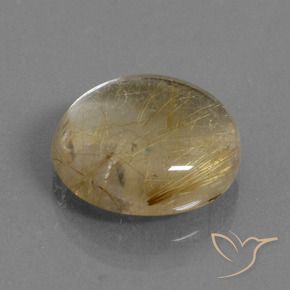 Quartz rutile Marron doré très clair naturelle Tour, 13.08 ct, Transparent