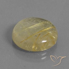 Quartz rutile Jaune clair naturelle Tour, 12.08 ct, Transparent