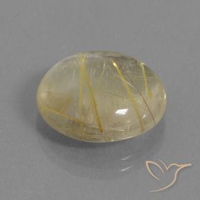 Quartz rutile Jaune clair naturelle Tour, 11.39 ct, Transparent