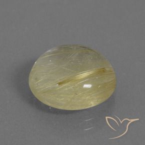 Quartz rutile Jaune clair naturelle Tour, 6.74 ct, Transparent