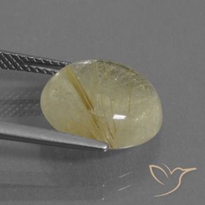Quartz rutile Jaune clair naturelle Tour, 6.74 ct, Transparent