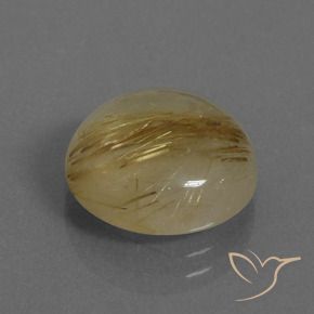 Quartz rutile Marron doré très clair naturelle Tour, 7.12 ct, Translucide