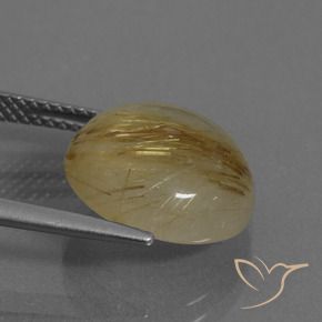 Quartz rutile Marron doré très clair naturelle Tour, 7.12 ct, Translucide