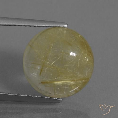 7.13ct Naturel Jaune Toscane Quartz rutile, Tour, Transparent