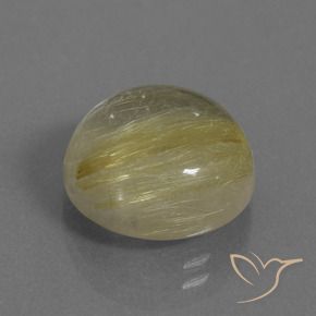 Quartz rutile Jaune terreux naturelle Tour, 8.61 ct, Transparent