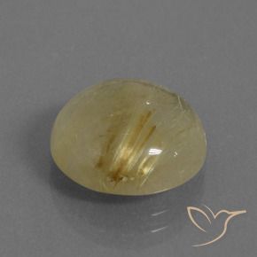 Quartz rutile Jaune terreux naturelle Tour, 7.33 ct, Transparent