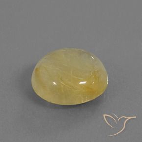 Quartz rutile Jaune terreux naturelle Tour, 8.80 ct, Transparent