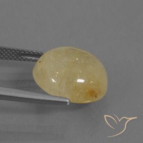 Quartz rutile Jaune pâle naturelle Tour, 9.40 ct, Transparent