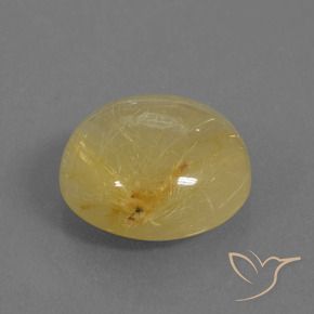 Quartz rutile Jaune terreux naturelle Tour, 9.37 ct, Transparent