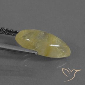 Quartz rutile Jaune terreux léger naturelle Marquise, 5.01 ct, Transparent
