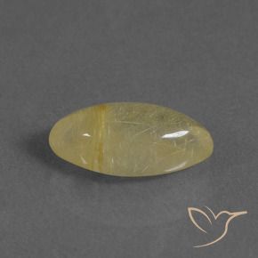 Quartz rutile Jaune Toscane naturelle Marquise, 3.35 ct, Transparent
