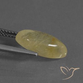 Quartz rutile Jaune Toscane naturelle Marquise, 3.35 ct, Transparent