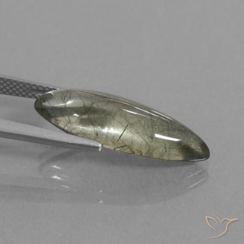 Quartz rutile Clair avec inclusion naturelle Marquise, 7.05 ct, Transparent