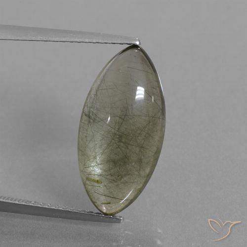 7.80ct Naturel Clair avec inclusion Quartz rutile, Marquise, Transparent
