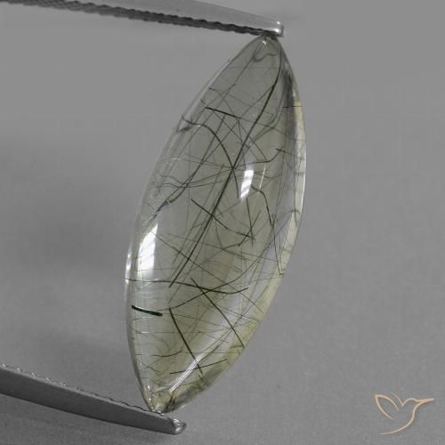 9.05ct Naturel Vert clair Quartz rutile, Marquise, Transparent