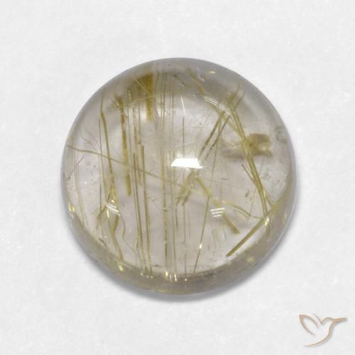 5.19ct Naturel Jaune Toscane Quartz rutile, Tour, Transparent
