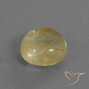 Quartz rutile Jaune Toscane naturelle Tour, 5.14 ct, Transparent